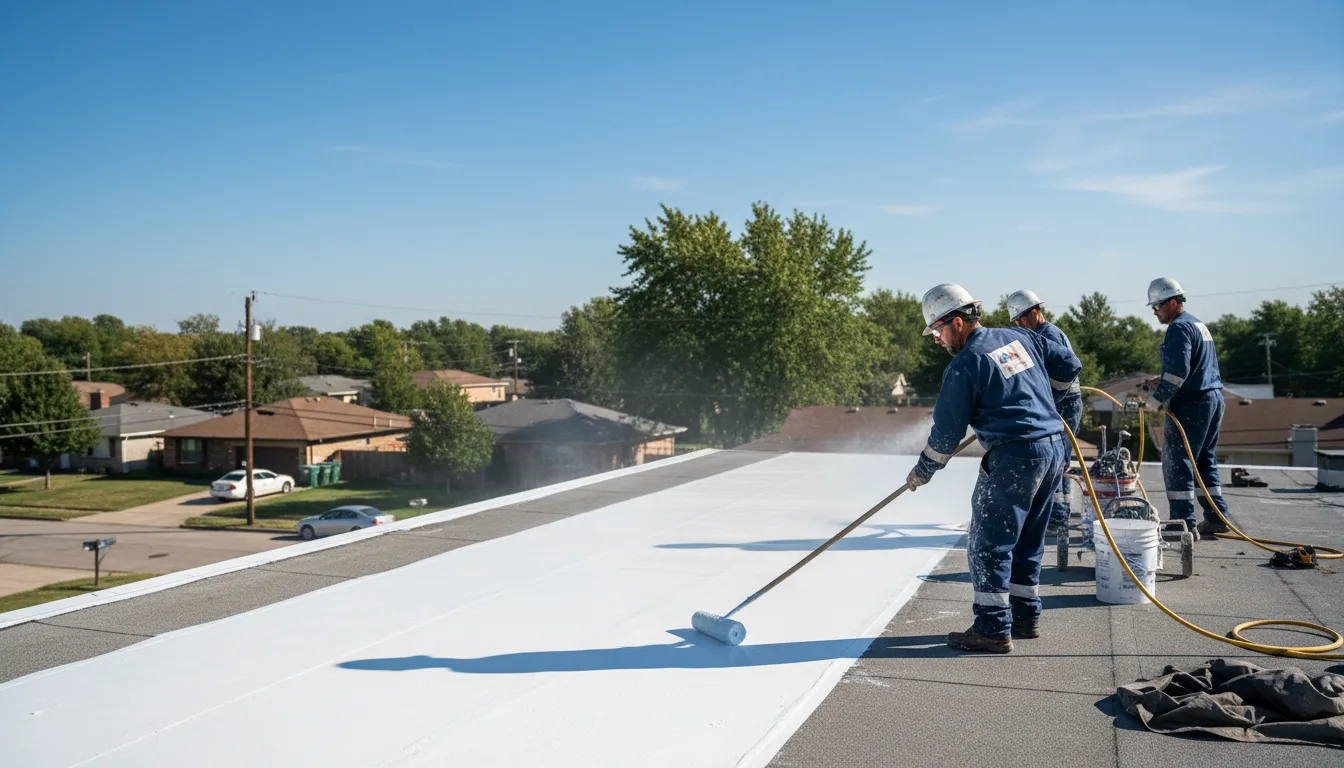 Commercial roof coating in Saylorsburg, PA near me